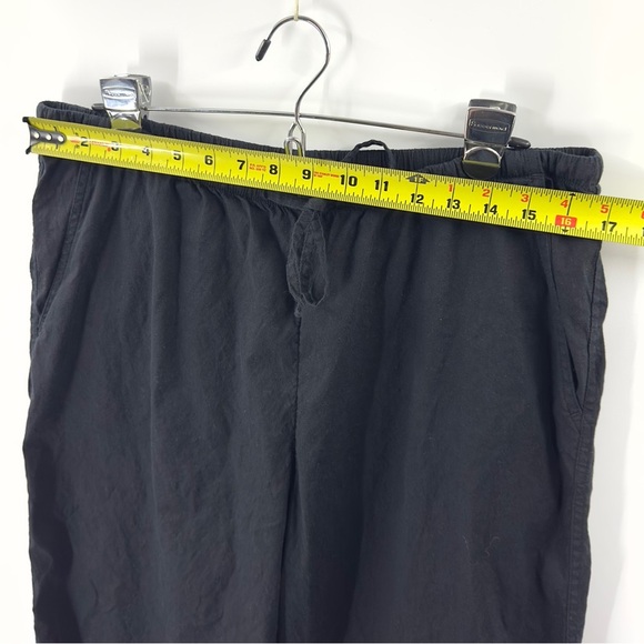 Athleta Paradise Wide Leg Pants Womens Large Linen Blend Pockets Casual Comfy - Picture 9 of 12